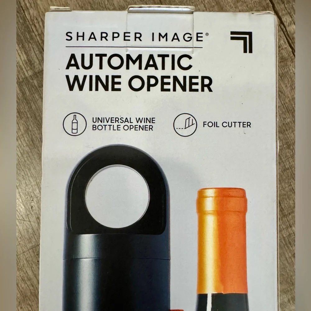 Sharpen Image Automatic Electric Wine Opener‎ w/ Foil Cutter – NWT